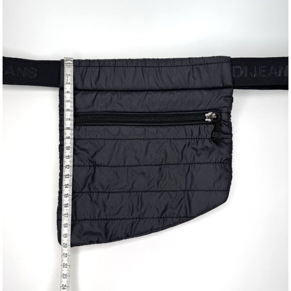 Fendi Jeans Belt Bumbag Logo Black Nylon Bag - Picture 12 of 13